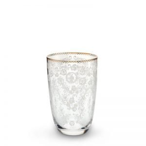 Floral Long Drink Glass