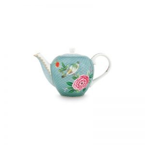 Blushing Birds Blue Small Tea Pot