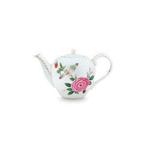 Blusing Birds White Small Teapot