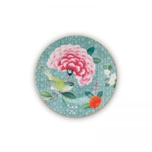 Blushing Birds Blue  Petit Four Plate