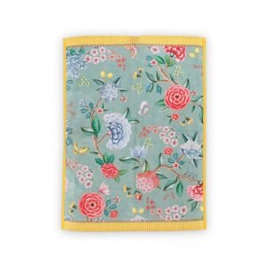 Blushing Birds Blue Tea Towel