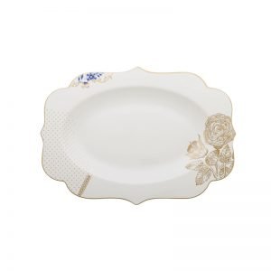 Royal White Oval Plate