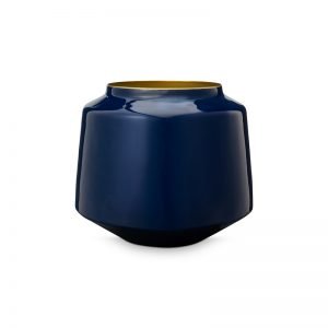 Vase Metal Dark Blue