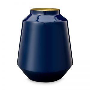 Vase Metal Dark Blue
