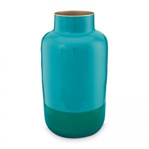 Vase Metal Two Tone Green 29cm