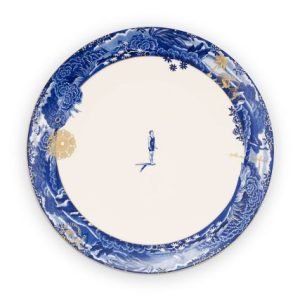 Dinner Plate Border Blue