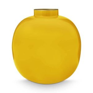 Vase Metal Yellow