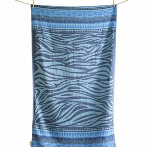 Milos Light Blue, Navy Blue & Parl. Blue Beach Towel