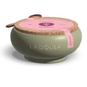 Oregano in handmade ceramic bowl