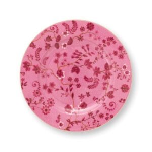 Jolie Flowers Pink Plate 17cm