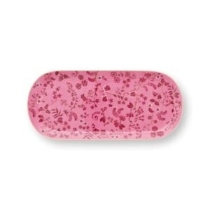 Jolie Cake Tray Rectangular Flowers Pink