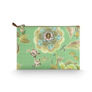 Charly Cosmetic Flat Pouch Medium Matata Green