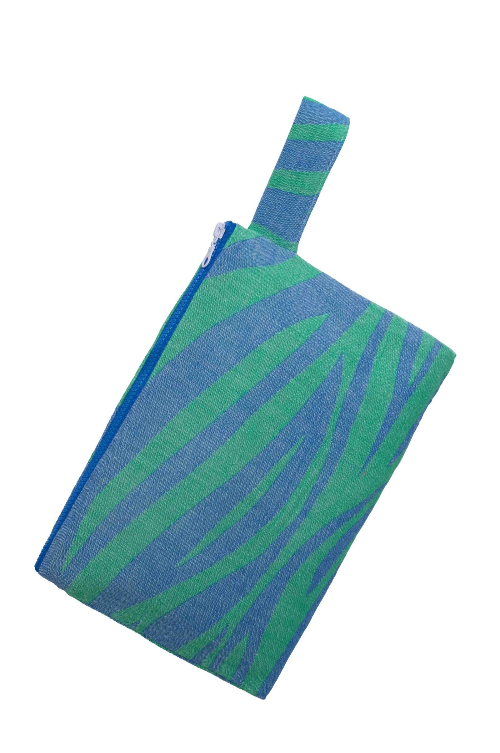 Milos Clutch Parl. Blue & Lime