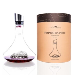 TOPOGRAPHIC Wine Decanter Mont Blanc