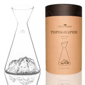 TOPOGRAPHIC Water Carafe: Mont Blanc