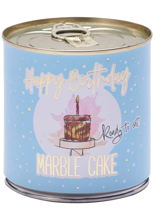 Cancake Happy Birthday Marble Cake