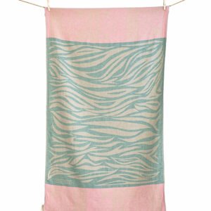 Beach Towel Mathraki Eucalyptus & Pink