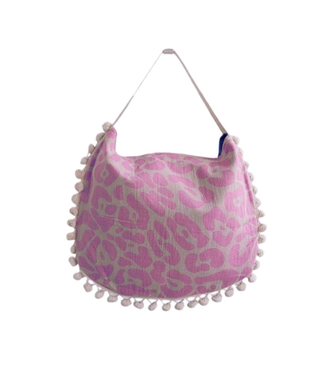 Beach Bag Keros Beige & Eucal & PinK
