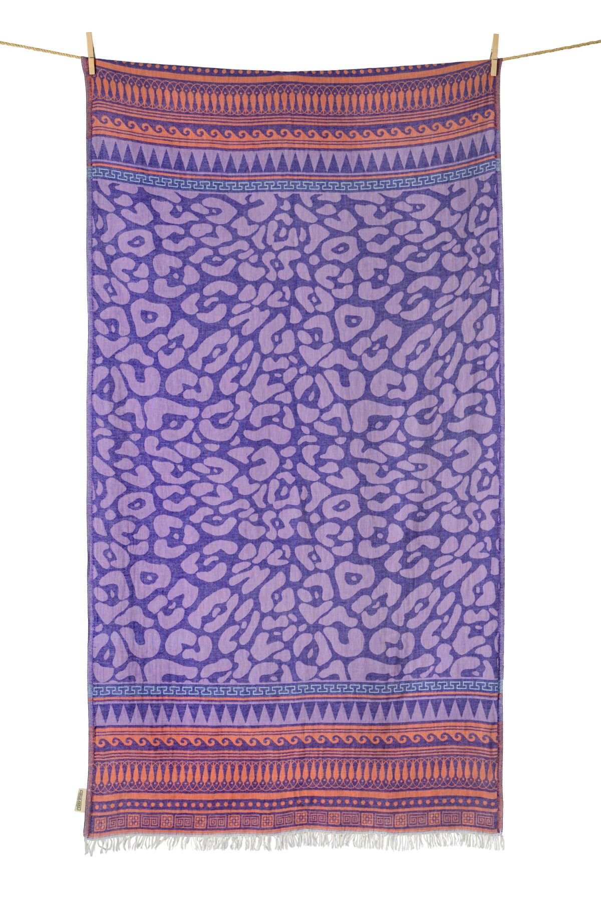 Beach Towel Kastraki Purple & Lila & Coral