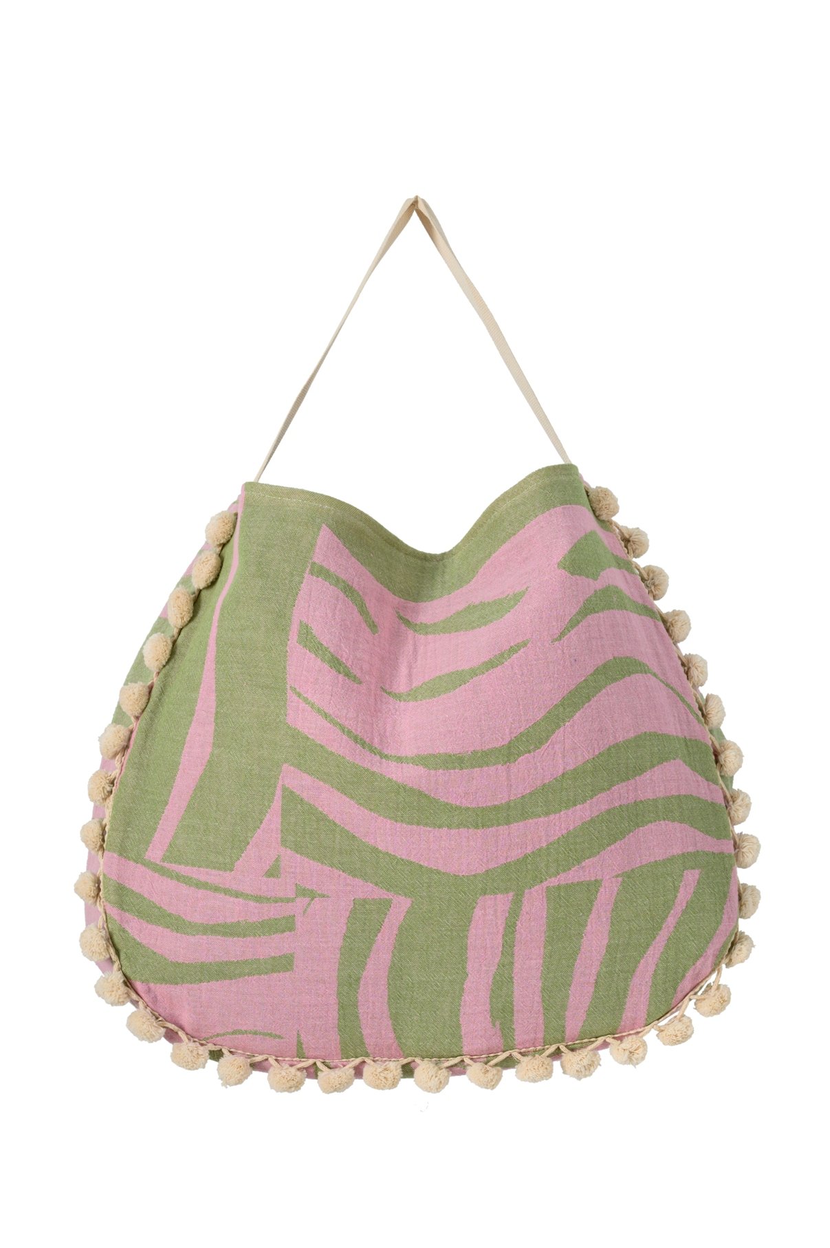 Beach Bag Kithnos Pink & Olive