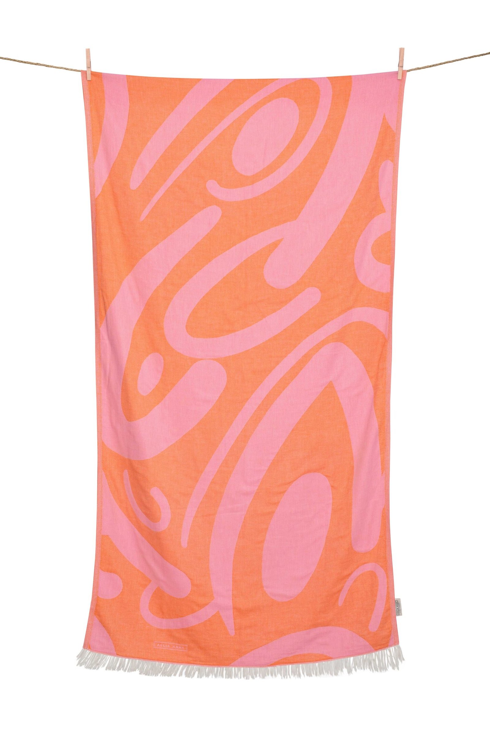 Beach Towel Persefoni Orange & Pink