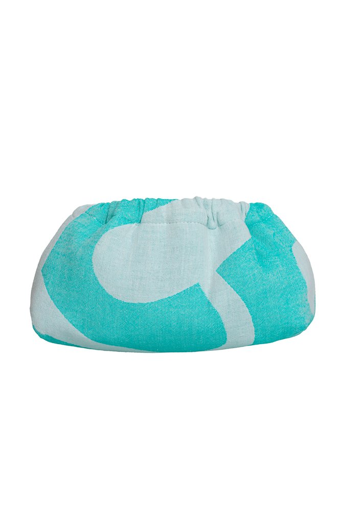 Clutch Purse Persefoni Turquoise & Natural