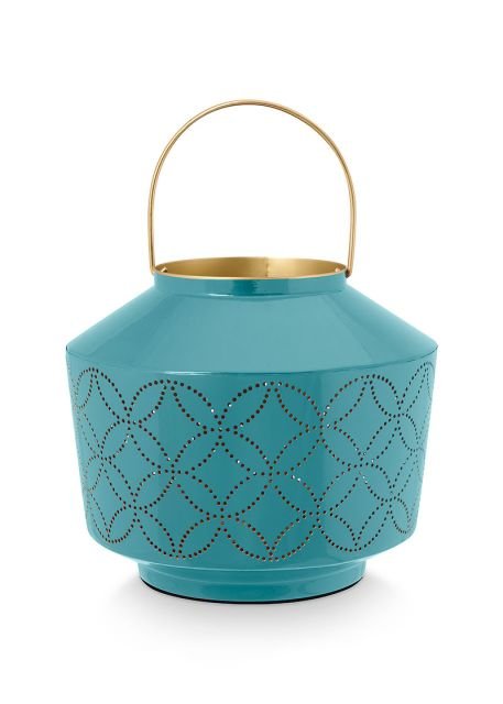 Teal Small Lantern