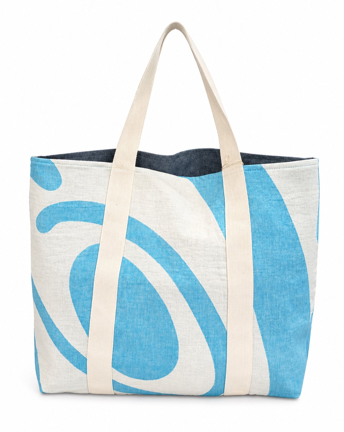 Beach Bag  Persefoni Turquoise & Natural