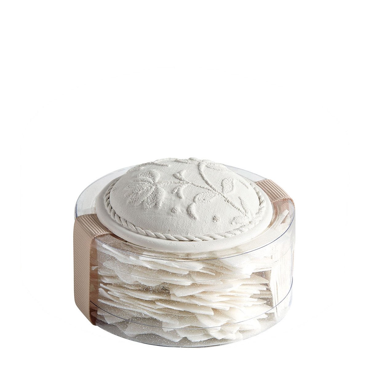 Box of glittery white star soap sheets - Rose scent